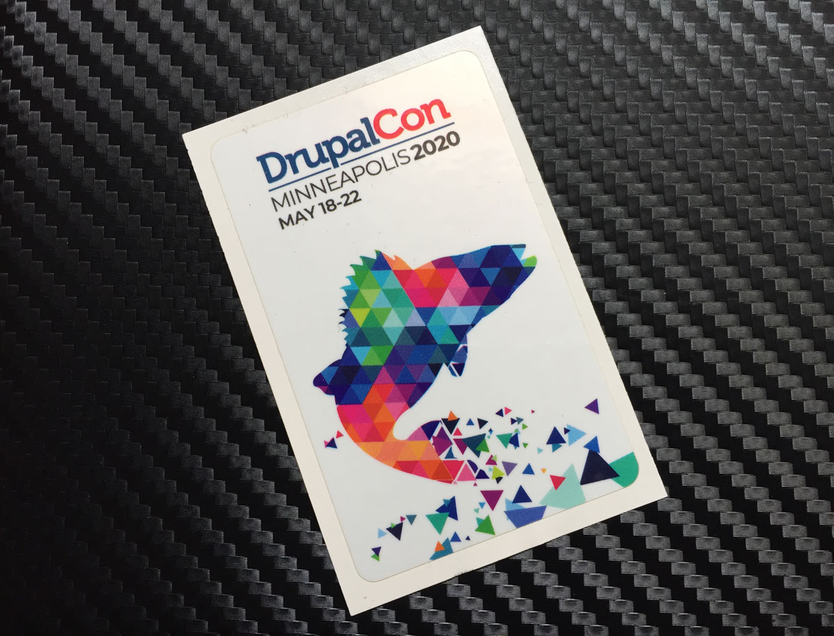 DrupalCon 2020 Minneapolis sticker