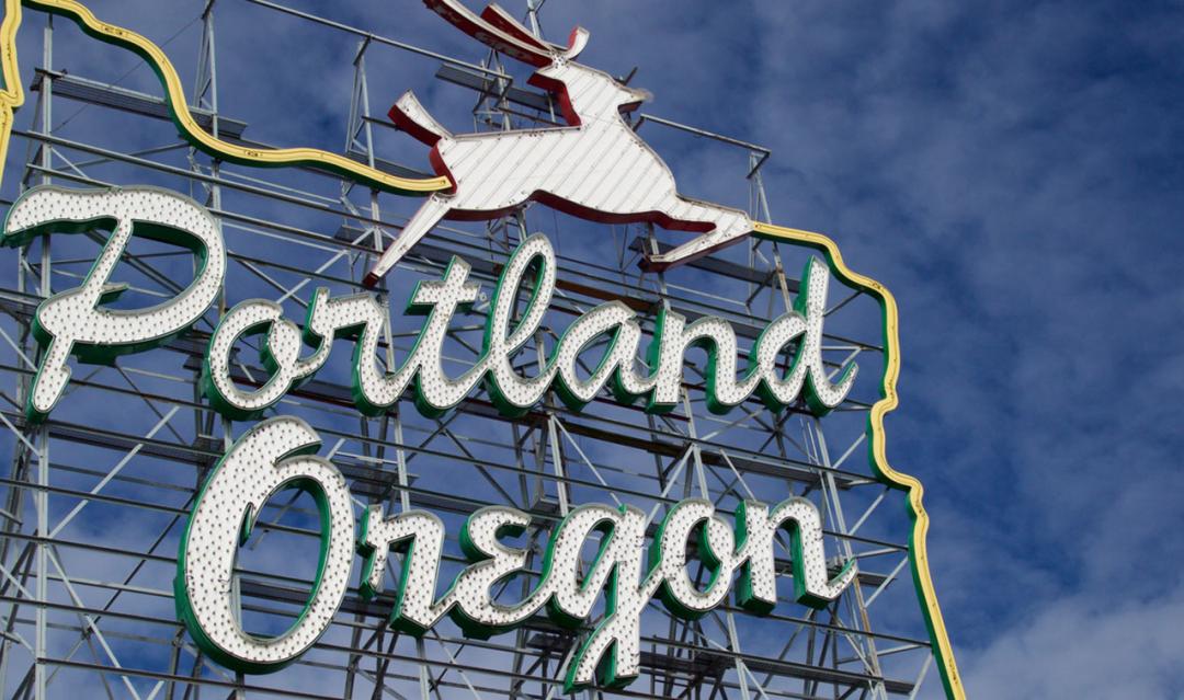 Portland Oregon Stag Sign