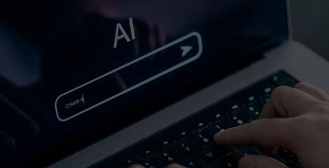 laptop with a single prompt to use AI
