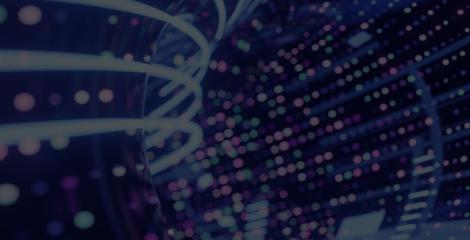 abstract image of dots and waves representing digital data