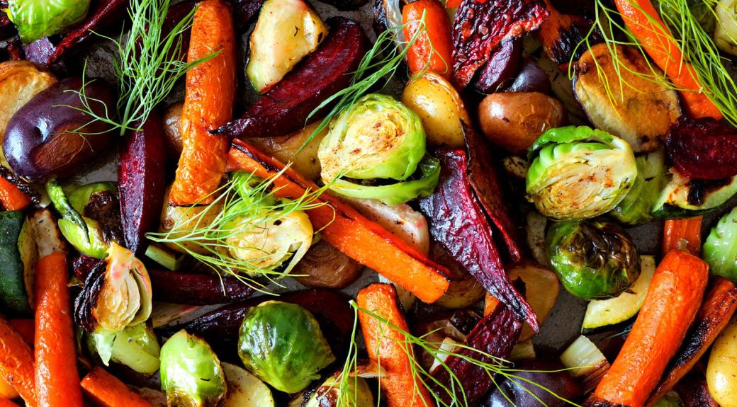colorful roasted vegetables