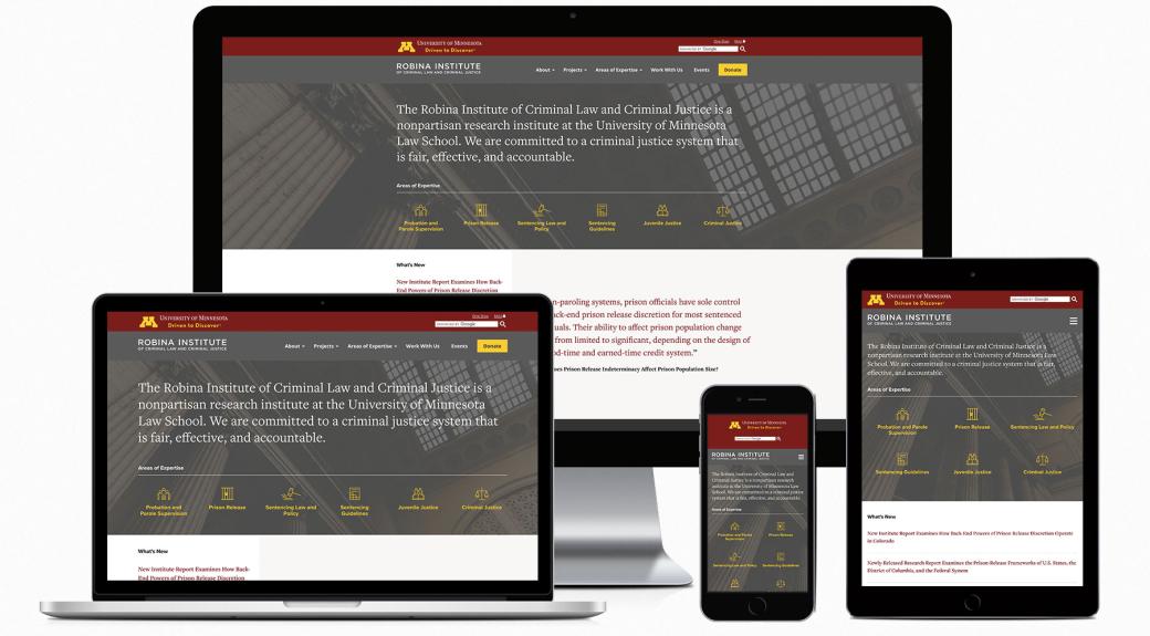 Robina website across multiple digital screens