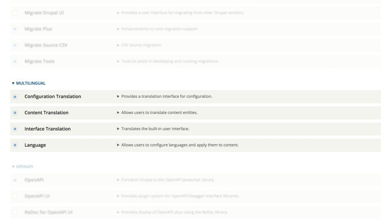 Drupal 8 Multilingual modules