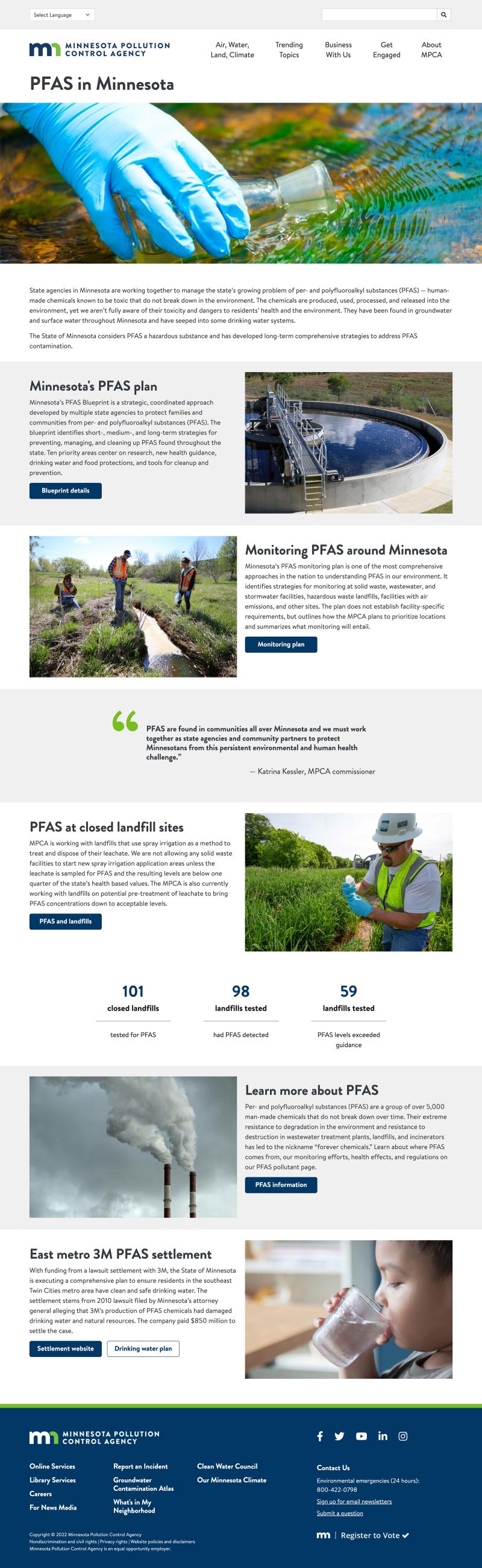 PFAS landing page