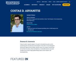 BME webpage for staff bios