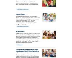Programs webpage