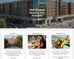 Housing and Residential Life website, screenshot