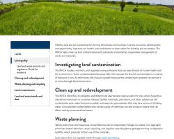 Land Quality sample page