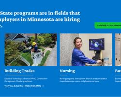 Screenshot of Mstate programs slider