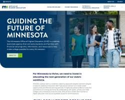 OHE homepage screenshot