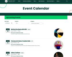 event calendar page