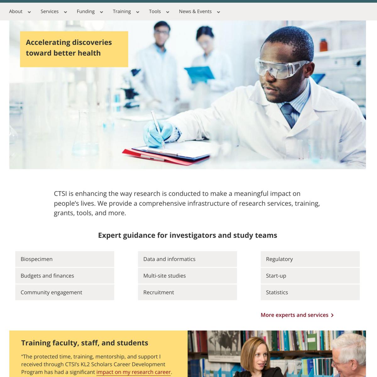 Clinical and Translational Institute homepage