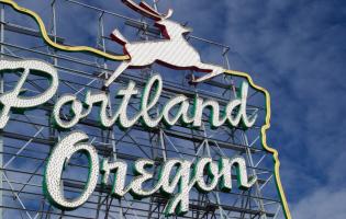 Portland Oregon Stag Sign