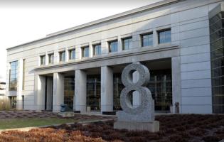 outside of the limestone building which houses the department of revenue