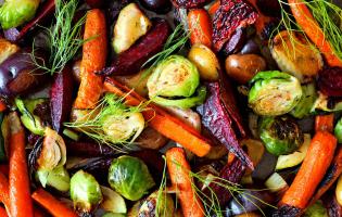 colorful roasted vegetables