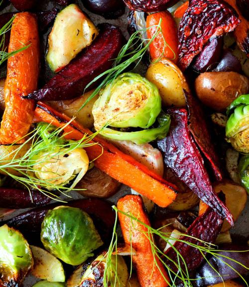 colorful roasted vegetables